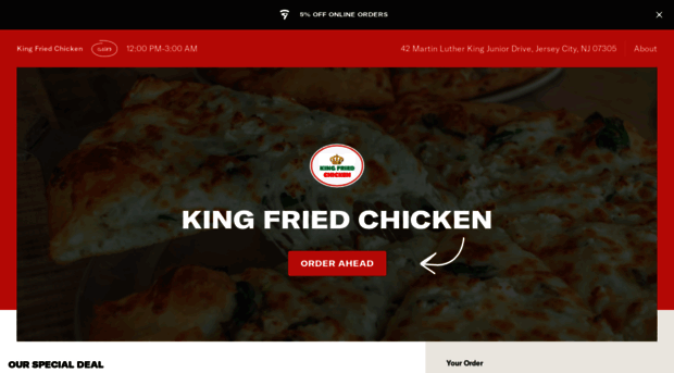 kingfriedchickenmenu.com