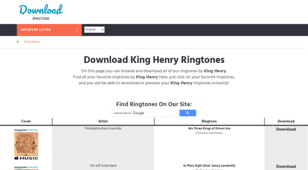 kinghenry.download-ringtone.com