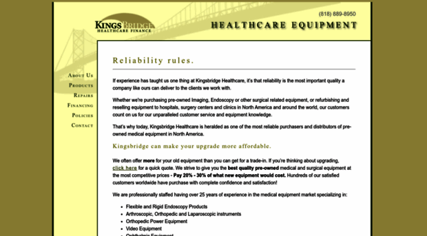 kingsbridgehealthcareequipment.com