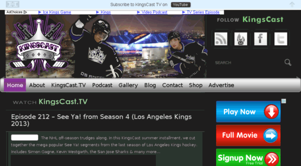 kingscasthockeypodcast.com