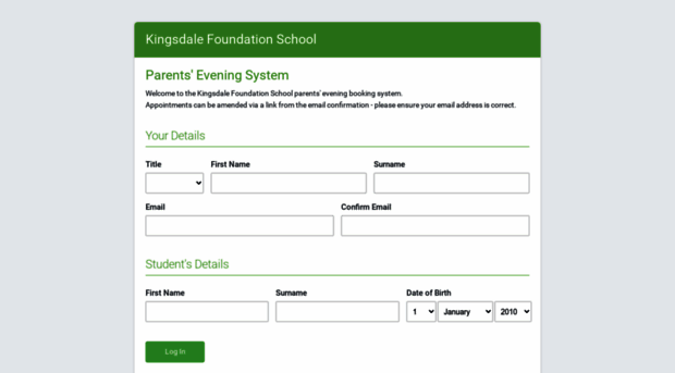 kingsdalefoundation.parentseveningsystem.co.uk