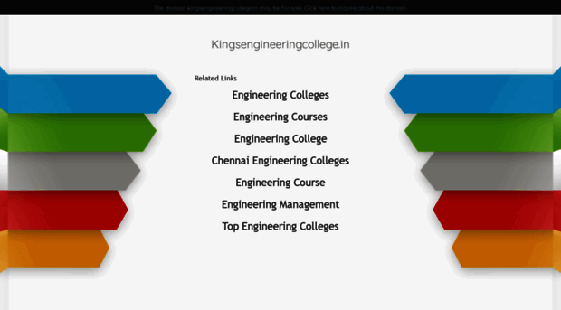 kingsengineeringcollege.in