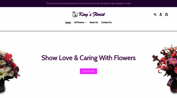 kingsflowers.net