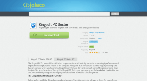 kingsoft-pc-doctor.jaleco.com