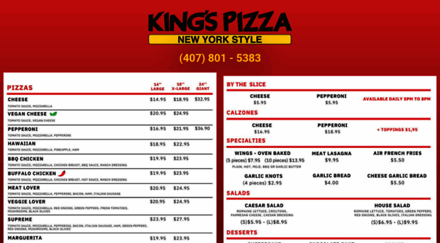 kingspizzaorlando.com