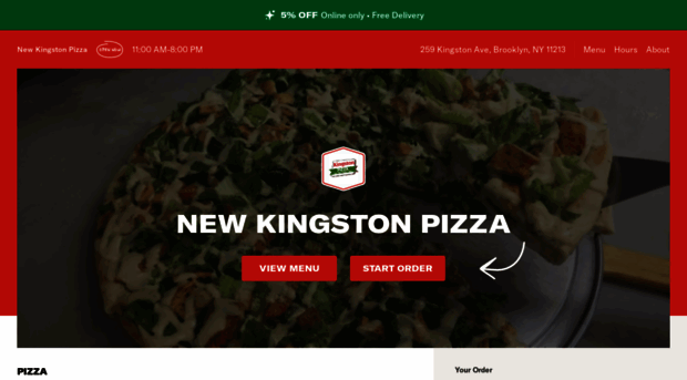 kingstonpizzamenu.com