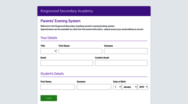 kingswoodsecondaryacademy.parentseveningsystem.co.uk