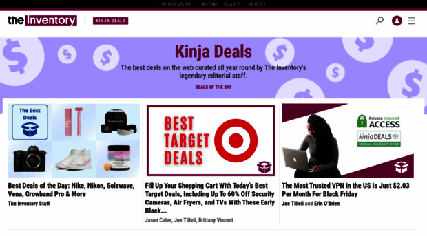 kinjadeals.theinventory.com