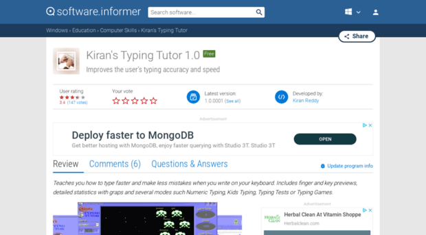 kiran-s-typing-tutor.software.informer.com