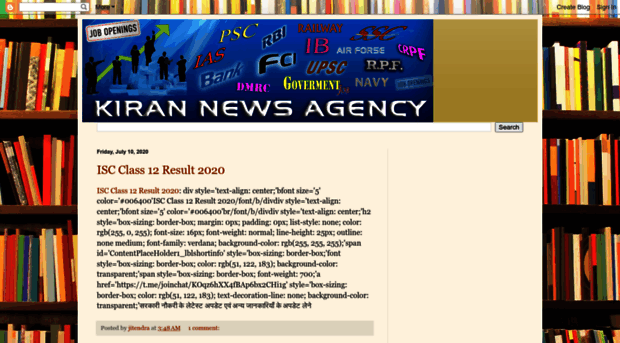 kirannewsagencyjob.blogspot.com