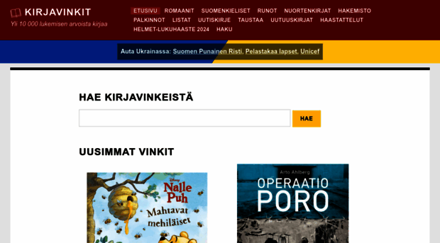 kirjavinkit.fi