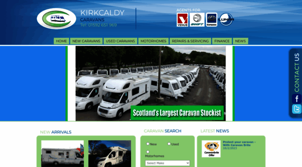 kirkcaldycaravans.com