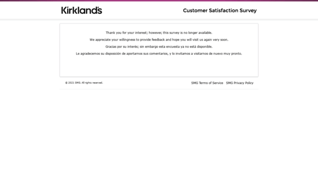 kirklandssurvey.com
