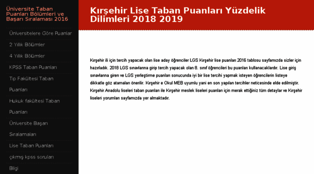 kirsehir-lise.taban-puanlari.com