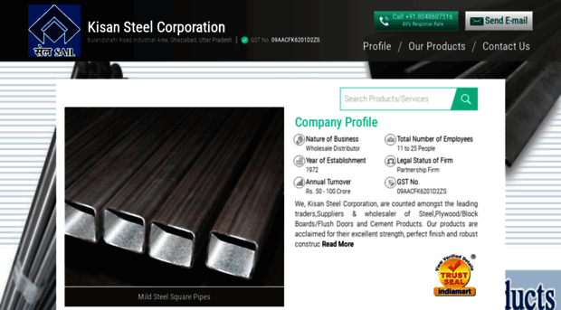 kisansteelcorporation.com