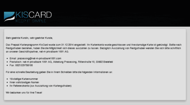 kiscard.de