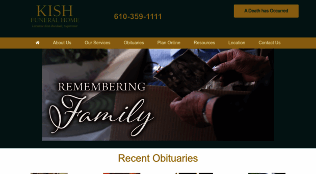 kishmemorialfuneralhome.com