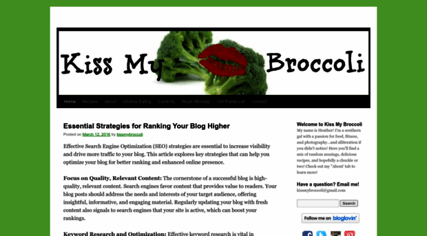 kissmybroccoliblog.com