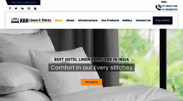 kkrlinens.com