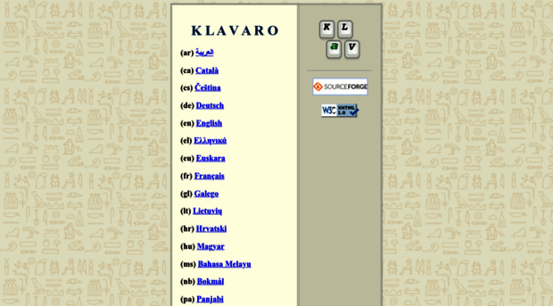 klavaro.sourceforge.net