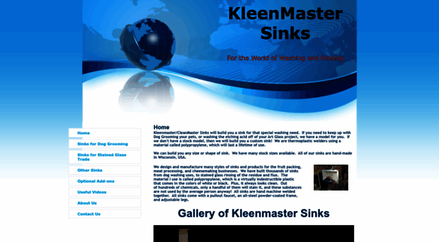 kleenmastersinks.com