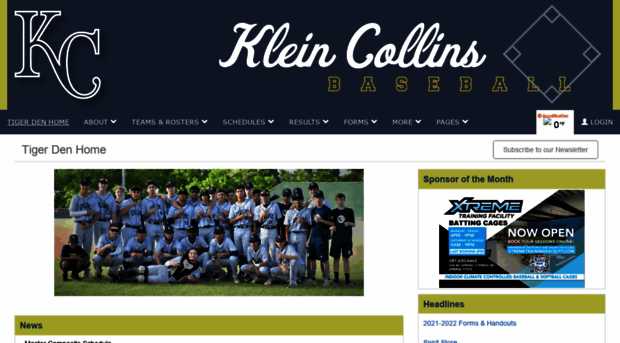 kleincollinsbaseball.com