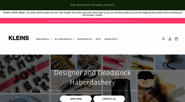 kleinshaberdashery.co.uk