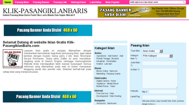 klik-pasangiklanbaris.com