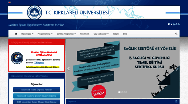 kluzem.kirklareli.edu.tr