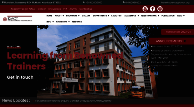 kmcthealthsciences.org
