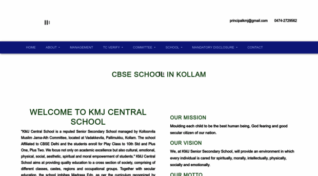 kmjcentralschool.com