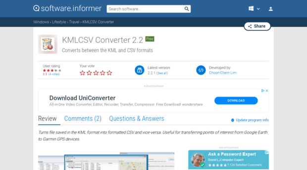 kmlcsv-converter.software.informer.com