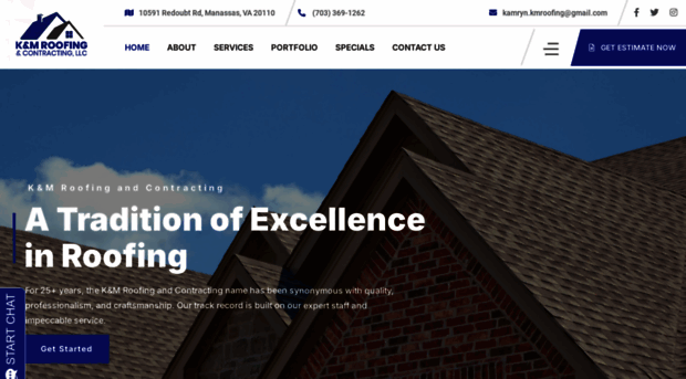 kmroofingandcontracting.com