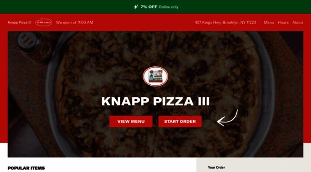 knapppizzamenu.com