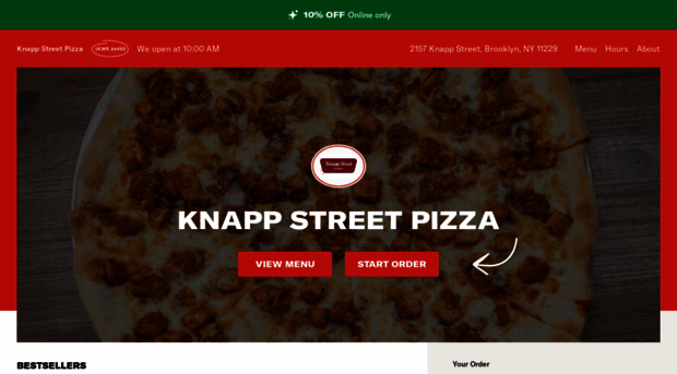 knappstreetpizzamenu.com