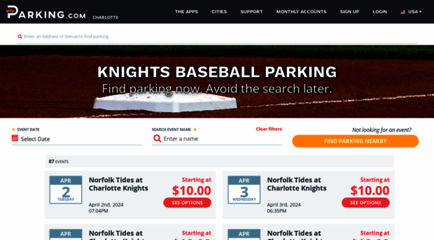 knightsbaseballparking.com