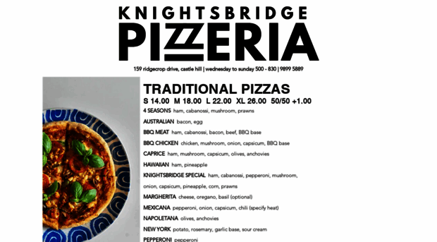 knightsbridgepizzeria.com