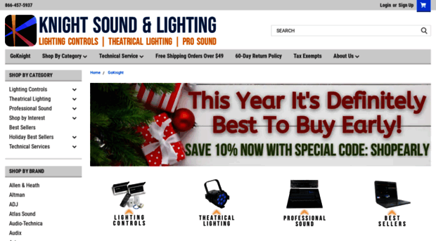 knightsoundandlighting.com