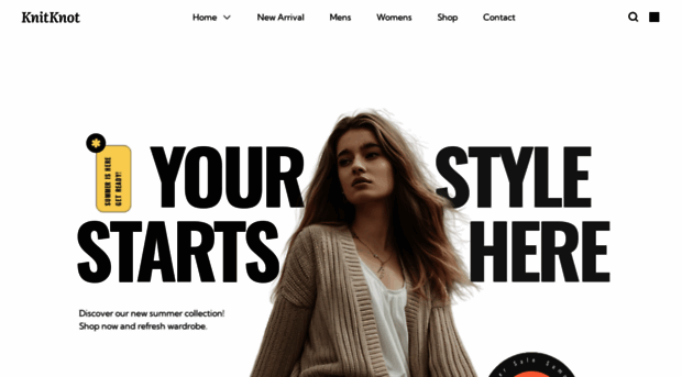 knitknots.framer.website - KnitKnot – Modern eCommerce Te... - Knit ...
