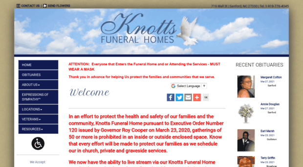 knottsfuneralhome.com