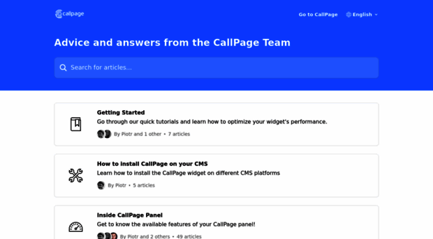 knowledge.callpage.io