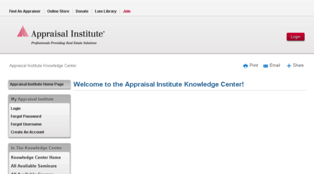 knowledgecenter.appraisalinstitute.org