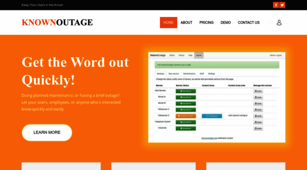 knownoutage.com