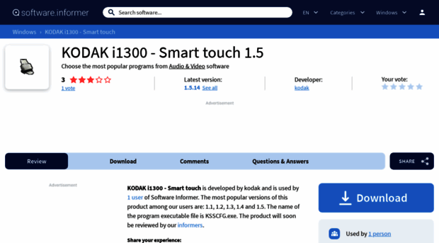 kodak-i1300-smart-touch.software.informer.com
