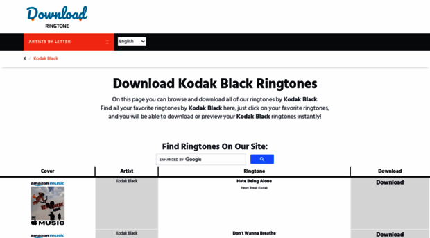 kodakblack.download-ringtone.com