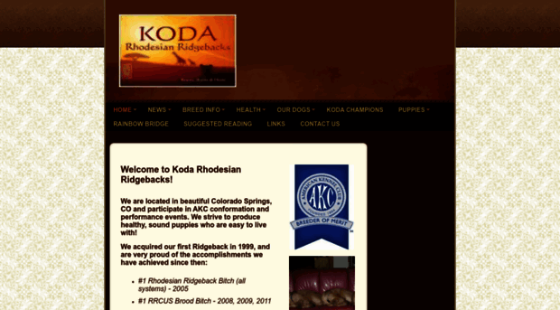 kodaridgebacks.com