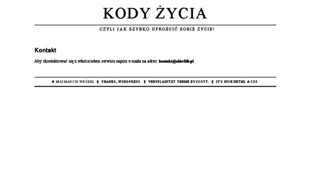 kodyzycia.pl