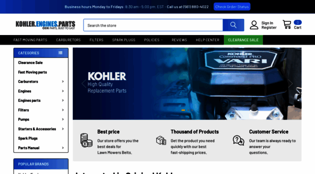 kohler.engines.parts