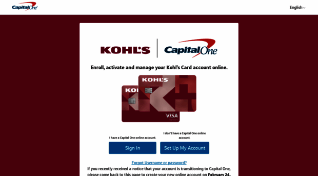 kohls.capitalone.com