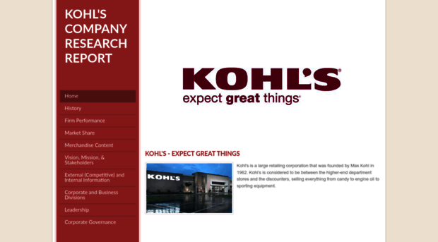 kohlscompanyresearchreport.weebly.com